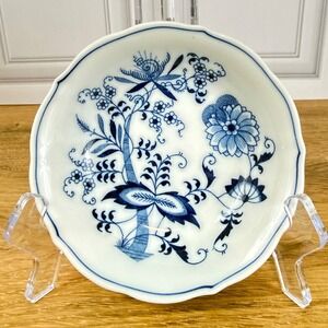 Blue Danube Cobalt Onion Pattern Berry Bowl 5 1/4" Banner Stamp Pre-1976 EUC